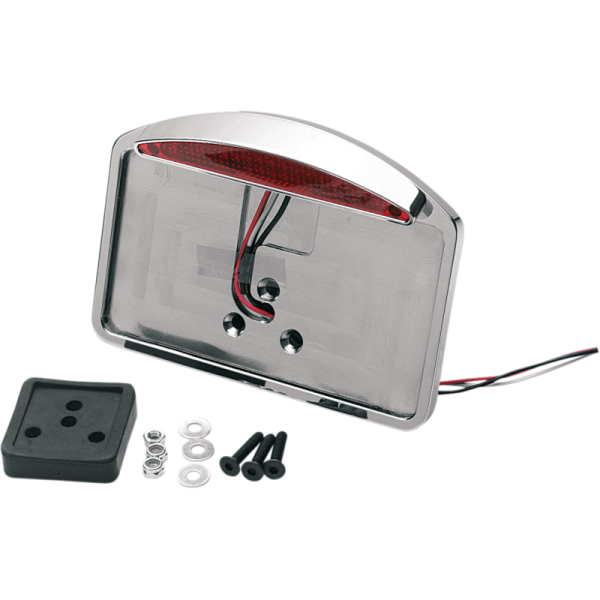 Drag Specialties LED Light with License Plate Backing Plate