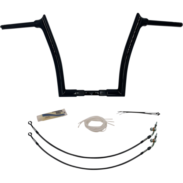 (image for) Fat Baggers Pointed Top EZ Install Handlebar 14" Gloss Black