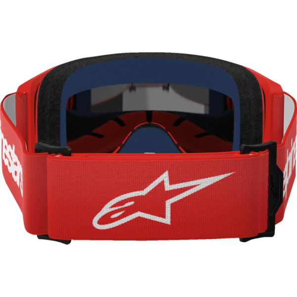 (image for) ALPINESTARS GOGGLES Alpinestars Vision 3 Goggle, Wordmark Red/Red with Mirror Silver Lens