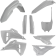 (image for) Acerbis Replacement Plastic Full Kit - Gray