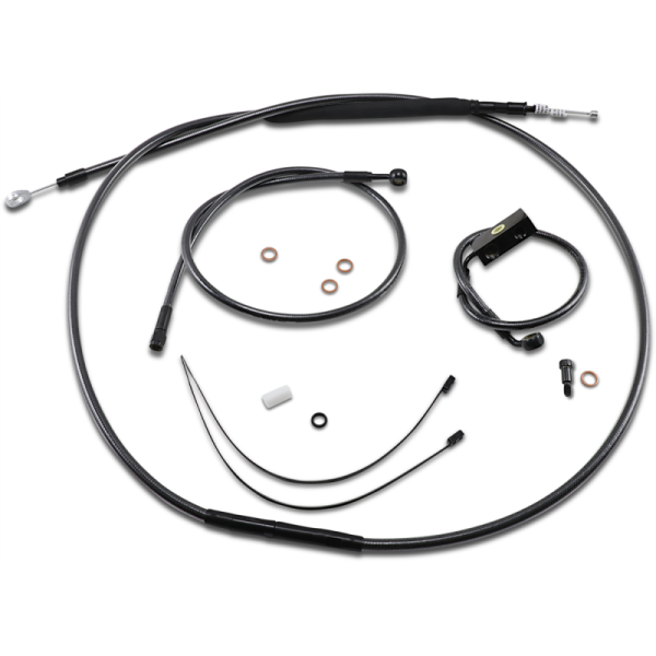 (image for) MAGNUM Black Pearl Designer DOT Handlebar Installation Kit, 12"-14" Apes