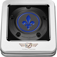 (image for) Timing Cover Black w/ blue fleur-de-lis
