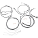 (image for) XR Black w/ Black Fittings DOT Handlebar Installation Kit, 15"-17" Apes