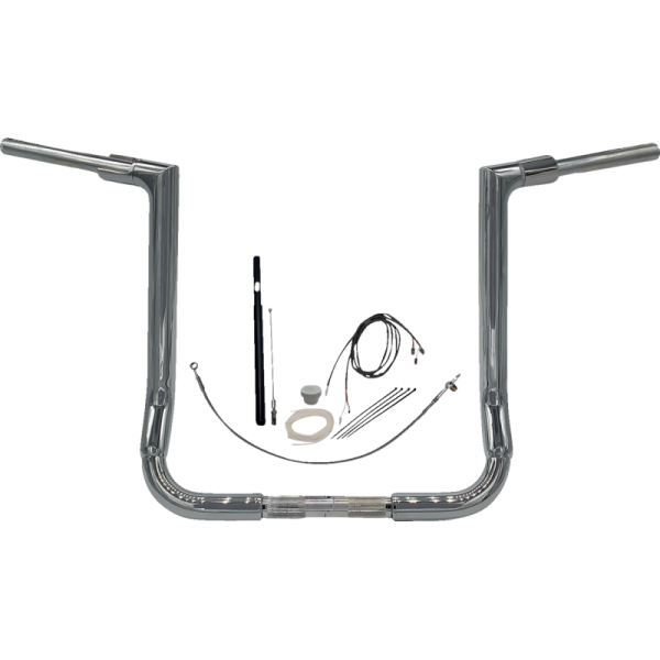 (image for) FAT BAGGERS INC Fat Baggers Flat Top EZ Install Handlebar 16" Chrome