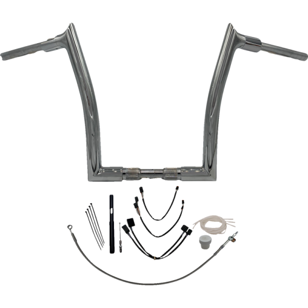 (image for) FAT BAGGERS INC Fat Baggers Pointed Top EZ Install Handlebar 14" Chrome