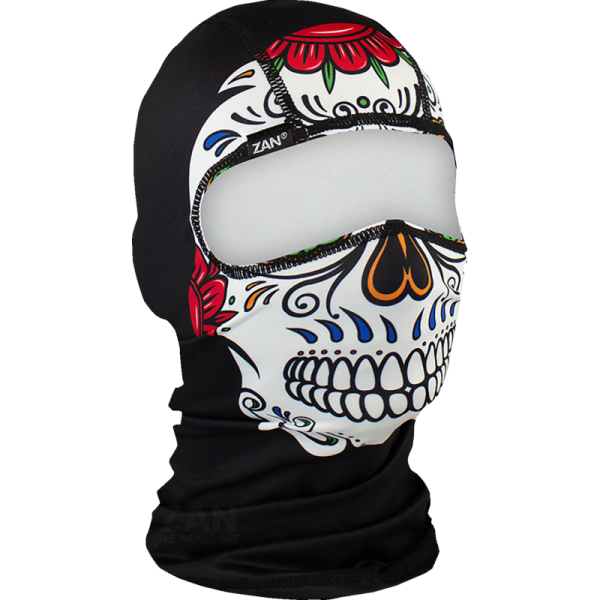 (image for) Zan Headgear Polyester Balaclava - Muerte Skull