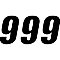 (image for) SX Series Numbers - 6" Black - No. 9