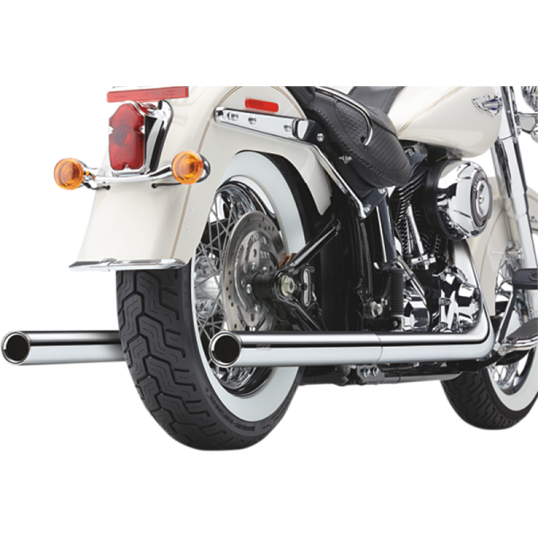 (image for) Cobra Softail Dual Exhaust System with Billet Tips