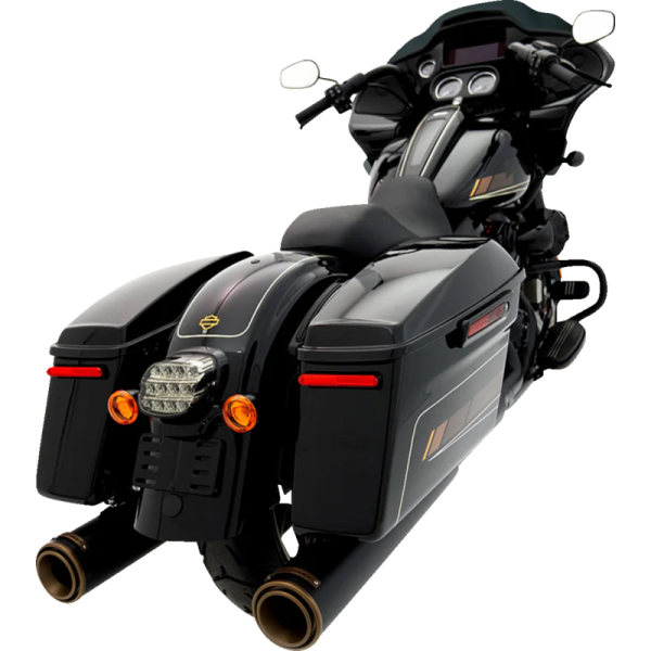 (image for) Rinehart Racing HP45 4 1/2" Slip-On Muffler - Black/bronze