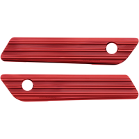 (image for) Red Anodized 10-Gauge Hinge Covers