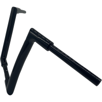 (image for) EZ Install Flat Top Handlebar - Gloss Black, 12” Rise