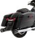 (image for) Slip-On Mufflers - 4" chrome w/ black Slot end caps (pr.)