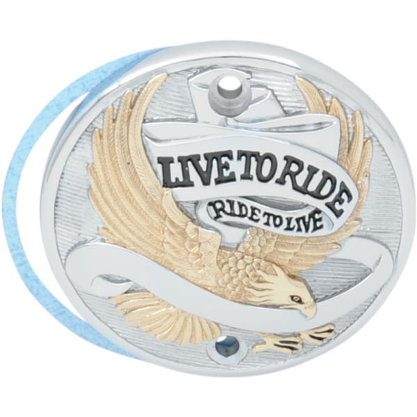 (image for) Drag Specialties "Live To Ride" Points Cover - Gold