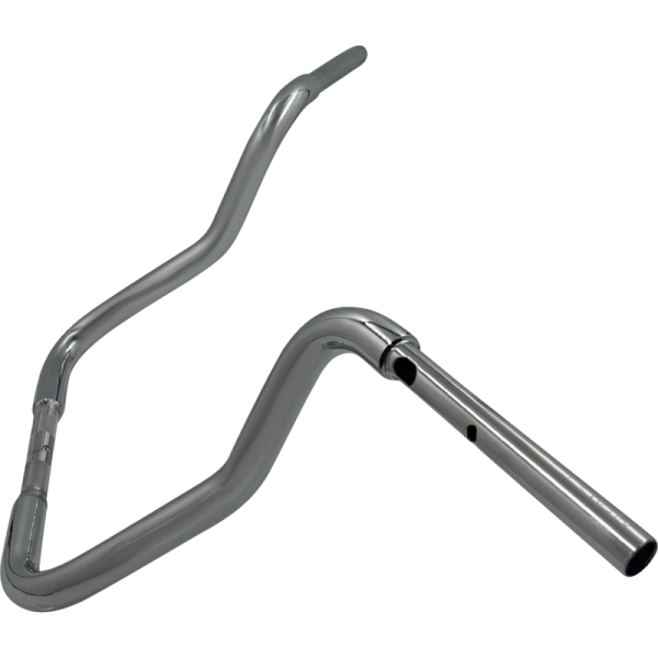 (image for) FAT BAGGERS INC 13" EZ Install Reduced Reach Round Top Handlebar, Chrome