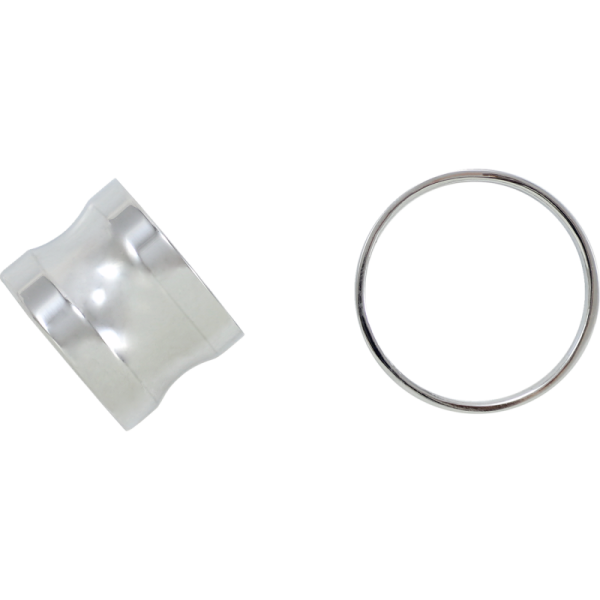 (image for) COVINGTONS Front Axle Spacers Smooth Chrome