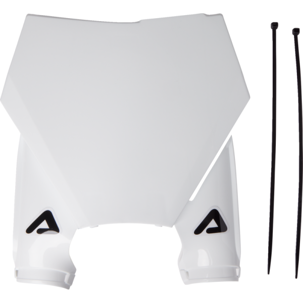 (image for) Acerbis Raptor Front Number Plate - KTM 125/250/300 SX, 250/350/450 SX-F, 125/250/300 XC, 250/350/450 XC-F 23-24 - White