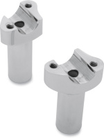 (image for) Forged Aluminum Straight Risers Chrome 3.5"