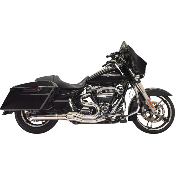 (image for) BASSANI XHAUST Road Rage II 2-Into-1 with Hot Rod Turnout Muffler (Chrome)
