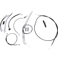 (image for) XR Stainless DOT Kit - Black w/ Chrome Fittings 10"-12"