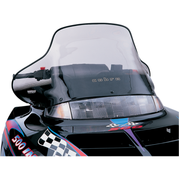 (image for) POWERMADD/COBRA Cobra Windshield Mid, tint w/ black accent graphics, 15.5"