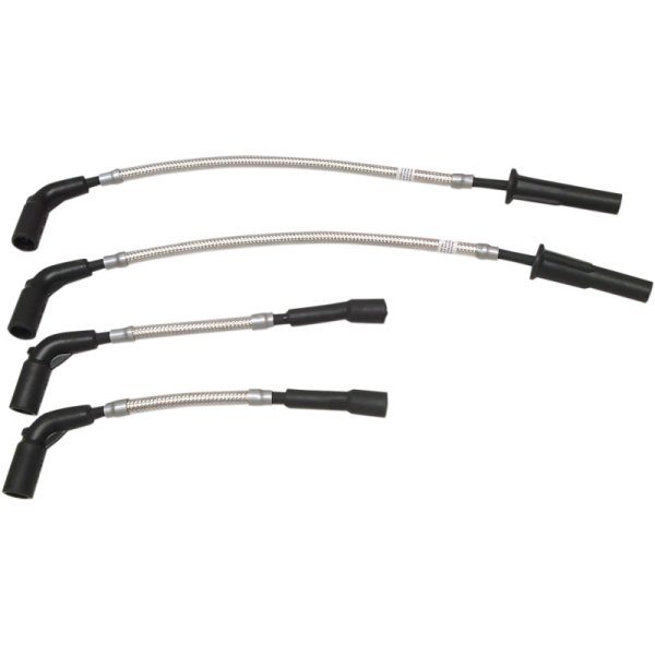 (image for) Braided Spark Plug Wires Polished Stainless