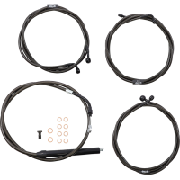 (image for) LA Choppers Midnight Braided Standard Kit for 21-23 FLHTK/FLHX (18-20in.)