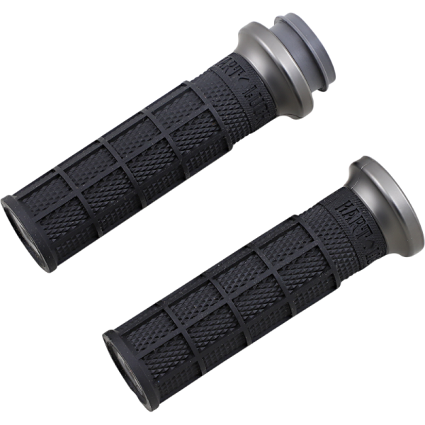 (image for) ODI Hart-Luck Lock-On Grips Black/Gun Metal