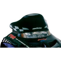(image for) Cobra Windshield Low, black w/ white checks, 10"