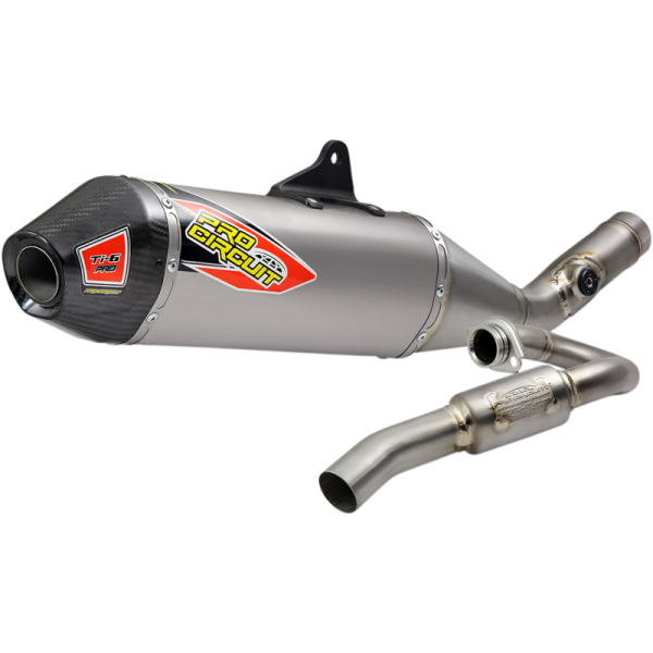 (image for) Pro Circuit Ti-6 Pro Titanium Exhaust System w/ Carbon End Cap for Suzuki RM-Z250
