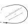 (image for) Quick Connect Upper Clutch Cable, Stainless, 43" (Bent Tube)