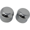 (image for) Front Axle Caps Smooth Chrome