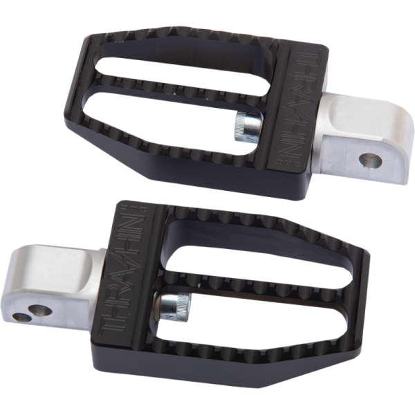 (image for) Thrashin Supply Co. Militant Passenger Footpegs, Black Anodized