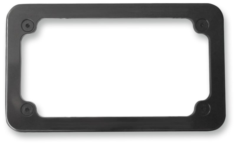 (image for) Custom Billet License Plate Frame Black Smooth