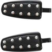 (image for) Male-Mount Footpegs Flat Black w/ rivets