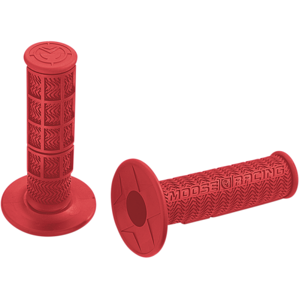 (image for) Moose Racing Stealth Grips MX (W/ Flange) - Red
