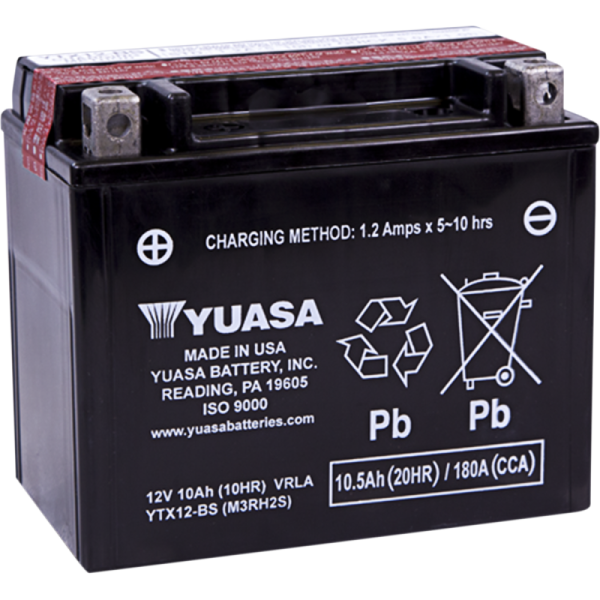 (image for) Yuasa AGM Maintenance-Free Battery YTX12-BS