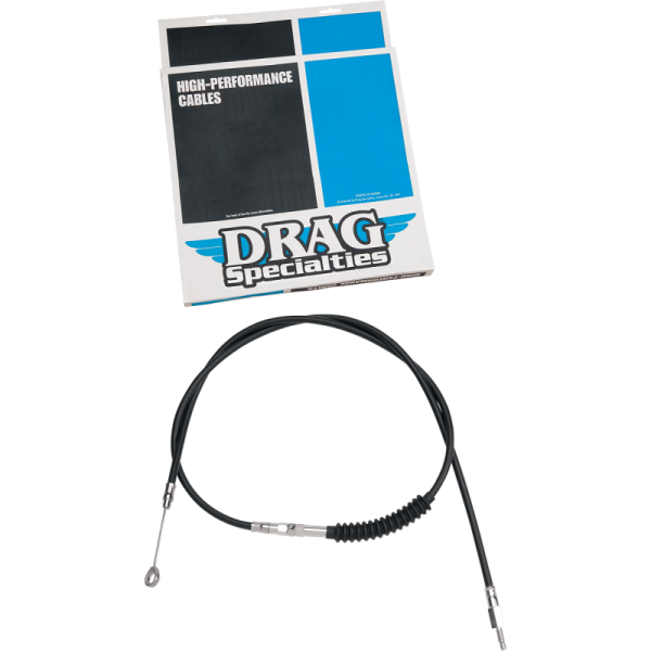 (image for) Drag Specialties High Efficiency Black Vinyl Clutch Cable (Custom Length)