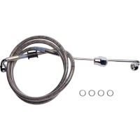(image for) Clear-Coated Rear Brake Line Kit 1741-6338