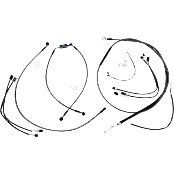 (image for) MAGNUM Black Pearl Designer DOT Handlebar Installation Kit, 12"-14" Apes