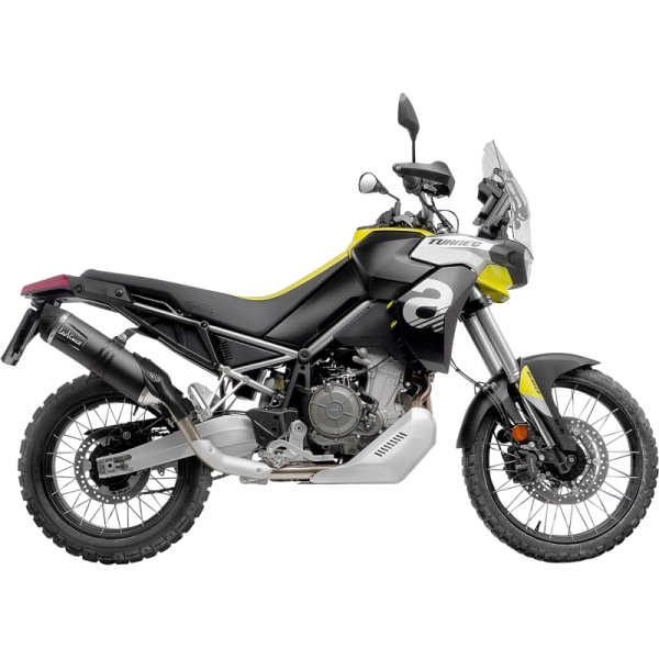 (image for) LEOVINCE LV ONE EVO Black stainless steel Slip-On for APRILIA Taureg 660 22-24