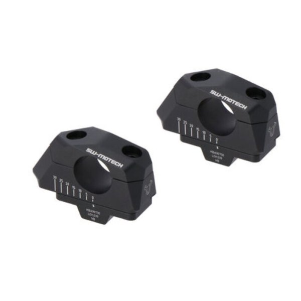 (image for) SW-MOTECH 28 mm Black Adjustable Bar Riser
