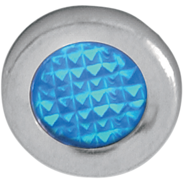 (image for) Drag Specialties Blue Indicator Light (Stainless Bezel)