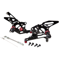 (image for) MGP Rear Lever Set for Yamaha YZF-R3 15-23 - Black