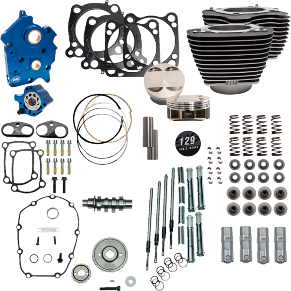 (image for) S&S CYCLE Power Package Wrinkle Black Gear Drive