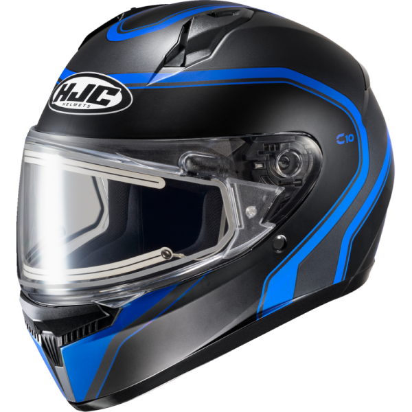 (image for) HJC C10 Elie Helmet - Semi-Flat Black/Blue - Size S