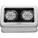 (image for) Front Axle Nut Cover - Black w/ Maltese Cross-FIRE
