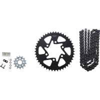 (image for) Vortex HFRS Steel Chain Kit (Black) for Kawasaki ZX-6R 19-23