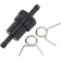 (image for) EMGO Anodized Aluminum Fuel Filter - 5/16" Black