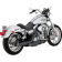 (image for) Vance & Hines 3" Round Twin Slash PCX™ Slip-On Mufflers - Black
