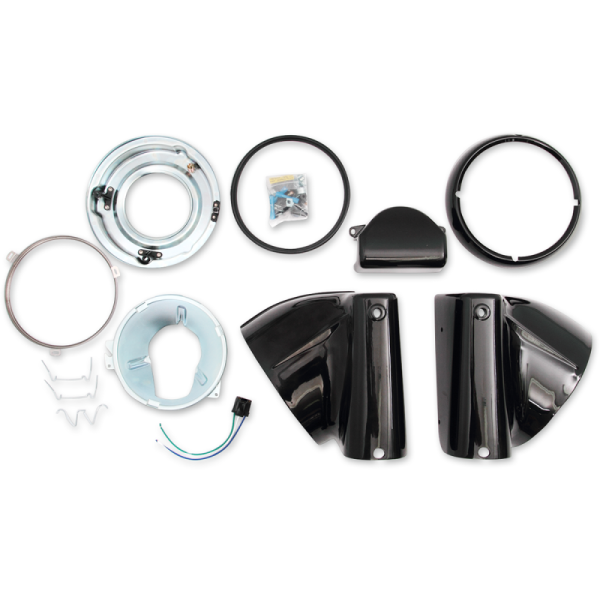 (image for) Drag Specialties Gloss Black Nacelle Kit